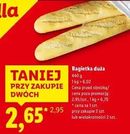Lidl Bagietka duża oferta