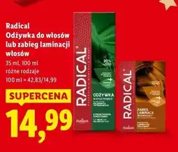 Lidl Radical Odżywka do włosów lub zabieg laminacji włosów oferta