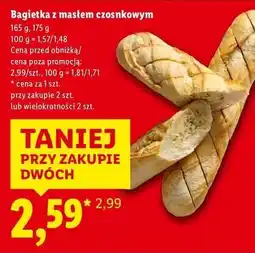 Lidl bagietka z masłem czosnkowym oferta
