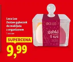 Lidl Loca Loo Zestaw gąbeczek do makijażu z organizerem oferta