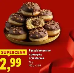 Lidl Pączek korzenny z posypką z ciasteczek oferta