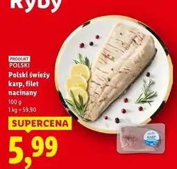 Lidl Polski świeży karp, filet nacinany oferta