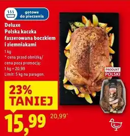 Lidl Deluxe Polska kaczka faszerowana boczkiem i ziemniakami oferta