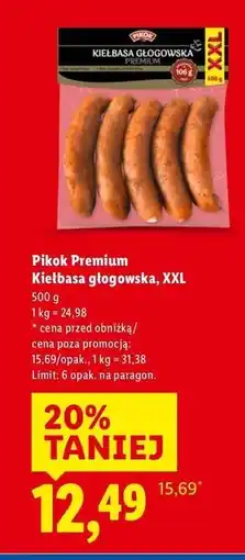 Lidl Pikok Premium Kiełbasa głogowska, XXL oferta