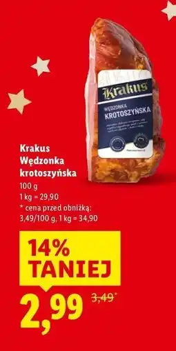 Lidl Krakus, wędzonka Krotoszyńską oferta