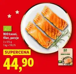 Lidl BIO Łosoś, filet, porcje oferta