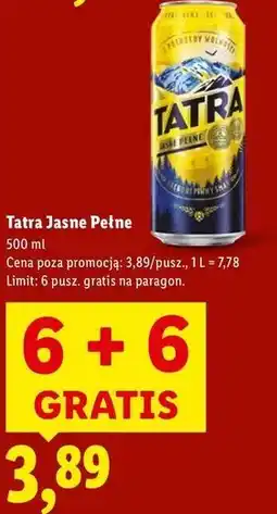 Lidl Tatra Jasne Pełne oferta