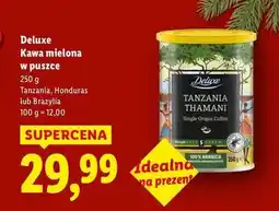 Lidl Deluxe Kawa mielona w puszce oferta