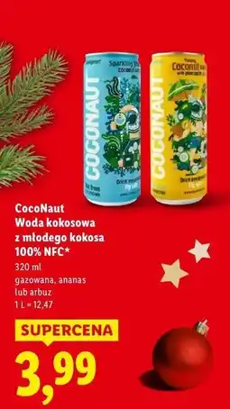 Lidl CocoNaut Woda kokosowa z młodego kokosa 100% NFC oferta