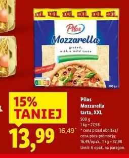Lidl Ser mozzarella tarty Pilos oferta