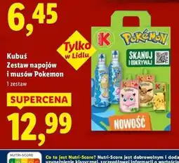 Lidl Kubuś Zestaw napojów i musów Pokemon oferta