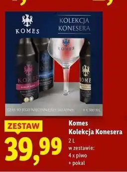 Lidl Komes Kolekcja Konesera, zestaw oferta