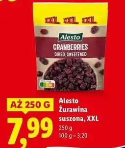Lidl Żurawina suszona Alesto oferta