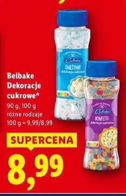 Lidl Dekoracje cukrowe konfetti Belbake oferta