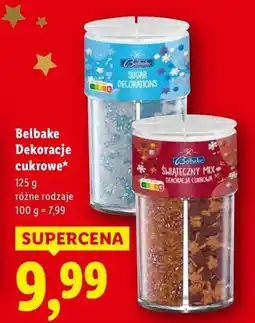 Lidl Dekoracje cukrowe świąteczny mix Belbake oferta