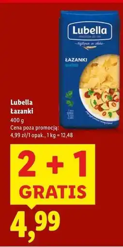 Lidl Makaron łazanki Lubella oferta