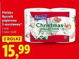 Lidl Ręcznik papierowy z motywem świątecznym Floralys oferta
