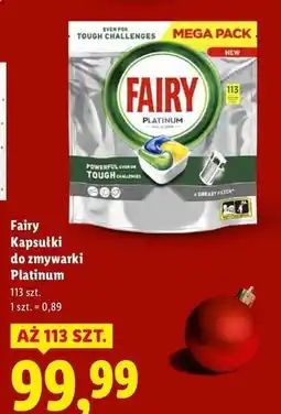 Lidl Kapsułki do zmywarki lemon Fairy Platinum oferta