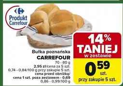 Carrefour Market Bułka poznańska Carrefour 70-80g oferta