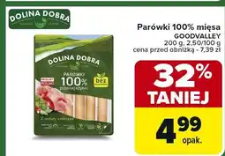 Carrefour Market Parówki 100% mięsa Goodvalley 200g oferta
