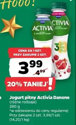 Netto Jogurt pitny Activia różne rodzaje Danone oferta