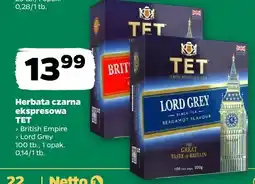 Netto Herbata czarna ekspresowa Lord Grey TET oferta