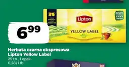 Netto Herbata czarna ekspresowa Yellow Label Lipton oferta