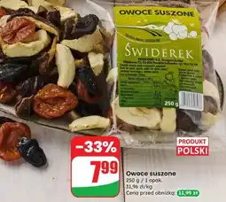 Dino Owoce suszone Świderek oferta