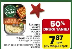 Carrefour Lasagne What's Cooking Polska 400g różne rodzaje oferta