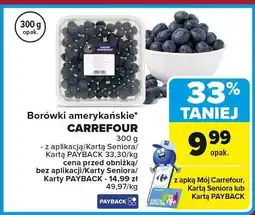 Carrefour Borówki amerykańskie CARREFOUR 300g oferta