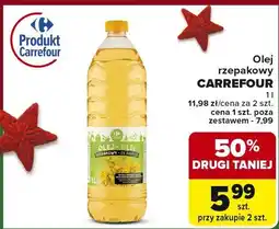 Carrefour Olej rzepakowy CARREFOUR 1l oferta