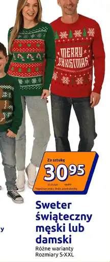 Action Sweter świąteczny męski lub damski oferta