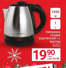 Selgros Czajnik elektryczny Esperanza oferta