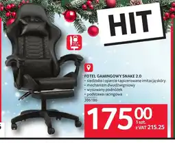 Selgros Fotel gamingowy Snake oferta