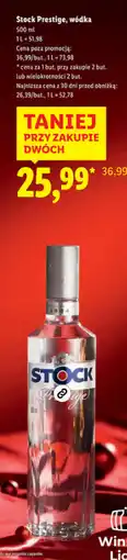 Lidl Wódka Stock oferta