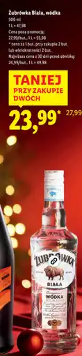 Lidl Wódka Żubrówka oferta