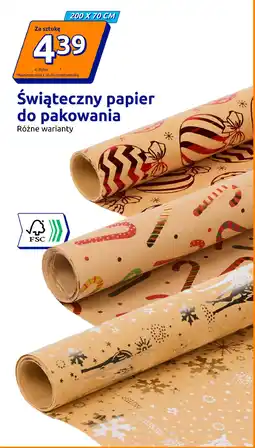 Action Świąteczny papier do pakowania oferta