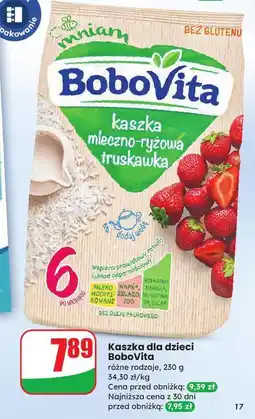 Dino Kaszka mleczno-ryżowa truskawkowa Bobovita oferta