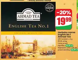 Dino Herbata ekspresowa z zawieszką Ahmad Tea London English No. 1 oferta