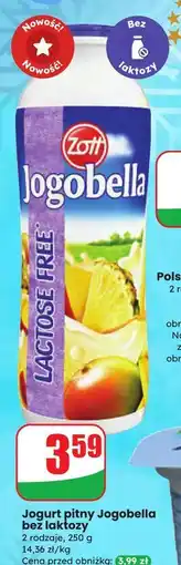 Dino Jogurt pitny ananas mango bez laktozy Zott Jogobella oferta