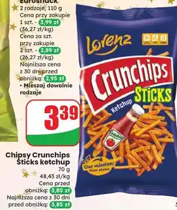 Dino Chipsy ketchupowe Crunchips Sticks oferta