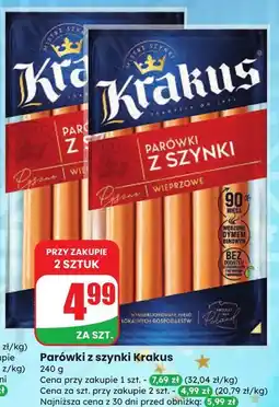 Dino Parówki z szynki Krakus Animex oferta