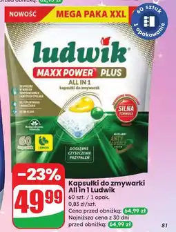 Dino Tabletki do zmywarki Ludwik Maxx Power oferta