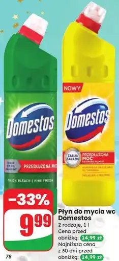 Dino Płyn do wc citrus fresh Domestos oferta