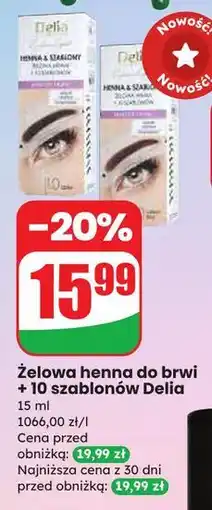 Dino Henna kremowa do brwi 1.0 czarny Delia Eyebrow Expert oferta