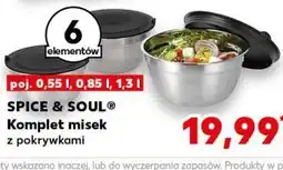 Kaufland Miski kuchenne z pokrywami 550 ml + 850 1.3 l Spice&Soul oferta