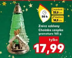 Kaufland Znicz szklany choinka szopka oferta