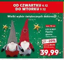 Kaufland Figurka gnoma 75 cm Liv & Bo oferta