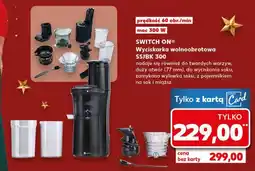 Kaufland Wyciskarka wolnoobrotowa 300w Switch On oferta