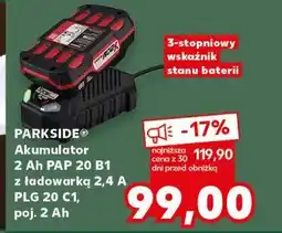 Kaufland Akumulator litowo-jonowy 20v 2ah Parkside oferta